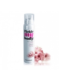 Массажная хрустящая пенка Tickle My Body Cherry Blossom с ароматом вишневого цвета - 150 мл. - Love to Love - купить с доставкой в Брянске