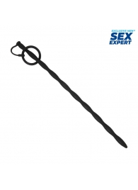 Черный стимулятор уретры Sex Expert - Sex Expert - купить с доставкой в Брянске