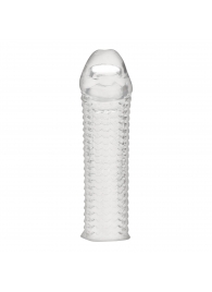 Текстурированная насадка на пенис Clear Textured Penis Enhancing Sleeve Extension - 16,5 см. - BlueLine - в Брянске купить с доставкой