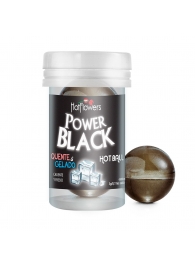 Интимный гель Power Black Hot Ball с охлаждающе-разогревающим эффектом (2 шарика по 3 гр.) - HotFlowers - купить с доставкой в Брянске