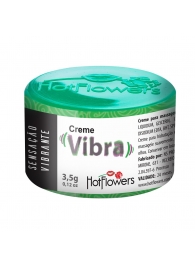 Возбуждающий крем Vibra с эффектом вибрации - 3,5 гр. - HotFlowers - купить с доставкой в Брянске