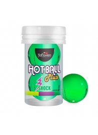 Лубрикант на силиконовой основе Hot Ball Plus с покалывающим эффектом (2 шарика по 3 гр.) - HotFlowers - купить с доставкой в Брянске