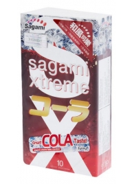 Ароматизированные презервативы Sagami Xtreme COLA - 10 шт. - Sagami - купить с доставкой в Брянске