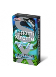 Презервативы Sagami Xtreme Mint с ароматом мяты - 10 шт. - Sagami - купить с доставкой в Брянске