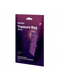 Фиолетовый мешочек для хранения игрушек Treasure Bag XL - Satisfyer - купить с доставкой в Брянске