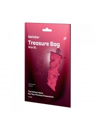 Розовый мешочек для хранения игрушек Treasure Bag XL - Satisfyer - купить с доставкой в Брянске