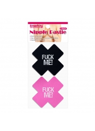 Набор из 2 пар пэстисов Cross Pattern Nipple Pasties - Lovetoy - купить с доставкой в Брянске