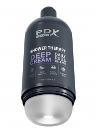 Мастурбатор в бутылке Shower Therapy Deep Cream - Pipedream - в Брянске купить с доставкой