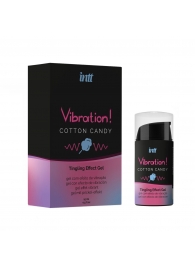 Жидкий вибратор Vibration Cotton Candy с ароматом сахарной ваты - 15 мл. - INTT - купить с доставкой в Брянске