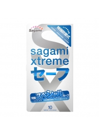 Презервативы Sagami Xtreme Ultrasafe с двойным количеством смазки - 10 шт. - Sagami - купить с доставкой в Брянске