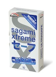 Презервативы Sagami Xtreme Ultrasafe с двойным количеством смазки - 10 шт. - Sagami - купить с доставкой в Брянске