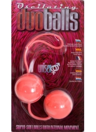 Вагинальные мягкие шарики MARBILIZED DUO BALLS PINK - Seven Creations