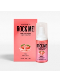 Жидкий вибратор Nuei Rock Me! с ароматом клубники - 20 мл. - Nuei cosmetics - купить с доставкой в Брянске