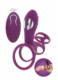 Фиолетовая эрекционная вибронасадка Halo Halo C-Ring Sleeve - Toy Joy - в Брянске купить с доставкой