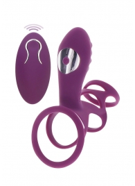 Фиолетовая эрекционная вибронасадка Halo Halo C-Ring Sleeve - Toy Joy - в Брянске купить с доставкой