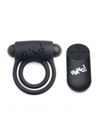 Черное эрекционное виброкольцо 28X Remote Control Vibrating Cock Ring   Bullet - XR Brands - в Брянске купить с доставкой