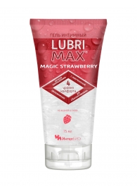 Интимный гель-смазка на водной основе Lubrimax Magic Strawberry - 75 мл. - ИнтелБИО - купить с доставкой в Брянске