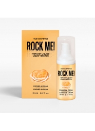 Жидкий вибратор Nuei Rock Me! с ароматом печенья и сливок - 20 мл. - Nuei cosmetics - купить с доставкой в Брянске