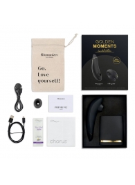 Набор для пар Golden Moments: Womanizer Premium 2 и We-Vibe Chorus - Womanizer купить в Брянске с доставкой в Orgasmix.ru Набор для пар Golden Moments: Womanizer Premium 2 и We-Vibe Chorus - Womanizer