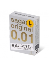 Презервативы Sagami Original 0.01 L-size увеличенного размера - 2 шт. - Sagami - купить с доставкой в Брянске