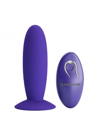 Фиолетовый анальный вибростимулятор Remote Control Vibrating Plug Youth - 11 см. - Baile