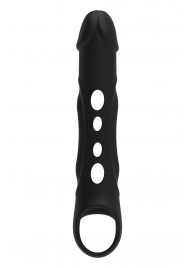 Черная насадка-удлинитель Vibrating Extender With Remote с вибрацией - Dream Toys - в Брянске купить с доставкой