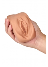 Маструбатор-вагина с вибрацией Soft   Wet Renata Realistic Tan Masturbator - Blush Novelties - в Брянске купить с доставкой