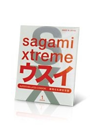 Ультратонкий презерватив Sagami Xtreme SUPERTHIN - 1 шт. - Sagami - купить с доставкой в Брянске