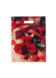 Пакет с принтом в виде роз (31х40 см) - Сима-Ленд - купить с доставкой в Брянске