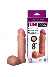 Фаллическая насадка для страпона UNICOCK 8  - 20 см. - LOVETOY (А-Полимер) - купить с доставкой в Брянске