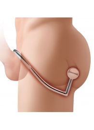 Кольцо на пенис с анальным стимулятором Stainless Steel Anal Hook   Cock Ring - BlueLine - в Брянске купить с доставкой