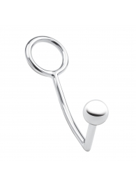 Кольцо на пенис с анальным стимулятором Stainless Steel Anal Hook   Cock Ring - BlueLine - в Брянске купить с доставкой