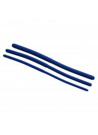 Набор из 3 синих силиконовых уретральных расширителей Invasion Silicone Urethral Sound Trainer Set - XR Brands - купить с доставкой в Брянске