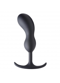 Черный массажер простаты с утяжелителями Premium Silicone Weighted Prostate Plug Large - 18,8 см. - XR Brands - в Брянске купить с доставкой