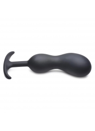 Черный массажер простаты с утяжелителями Premium Silicone Weighted Prostate Plug XL - 20,8 см. - XR Brands - в Брянске купить с доставкой
