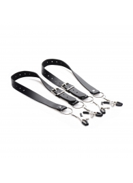 Ремни с зажимами для половых губ Spread Labia Spreader Straps with Clamps - XR Brands - купить с доставкой в Брянске