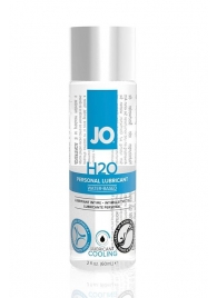 Охлаждающий лубрикант на водной основе JO Personal Lubricant H2O COOLING - 60 мл. - System JO - купить с доставкой в Брянске