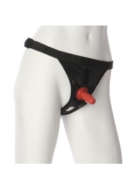 Трусики со штырьком для фиксации насадок Ultra Harness with Plug - Doc Johnson - купить с доставкой в Брянске