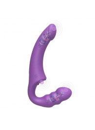 Фиолетовый безремневой страпон Straples Strap-On Dildo - Erokay - купить с доставкой в Брянске