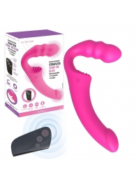 Розовый безремневой страпон Straples Strap-On Dildo - Erokay - купить с доставкой в Брянске