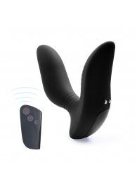 Черный вибромассажер простаты 3,5’’ Remote Control Curve P-spot Massager - 12 см. - Erokay - в Брянске купить с доставкой