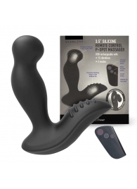 Черный вибромассажер простаты 3,5’’ Remote Control P-spot Massager - 12,5 см. - Erokay - в Брянске купить с доставкой