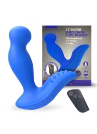 Синий вибромассажер простаты 3,5’’ Remote Control P-spot Massager - 12,5 см. - Erokay - в Брянске купить с доставкой