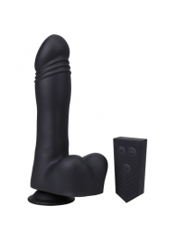 Черная мини-машина на присоске Piston Thruster - Doc Johnson - купить с доставкой в Брянске