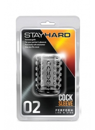 Прозрачная насадка на пенис с шишечками STAY HARD COCK SLEEVE 02 CLEAR - Blush Novelties - в Брянске купить с доставкой