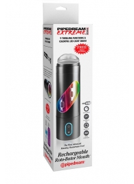 Перезаряжаемый мастурбатор-ротик Extreme Toyz Rechargeable Roto-Bator Mouth - Pipedream - в Брянске купить с доставкой