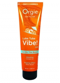 Гель с эффектом вибрации Lube Tube Vibe Low Sex On The Beach - 100 мл. - ORGIE - купить с доставкой в Брянске