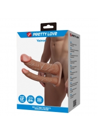 Реалистичная полая насадка на член для двойного проникновения Yairon - 17,5 см. - Baile - купить с доставкой в Брянске