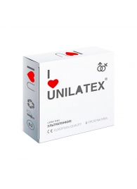 Ультратонкие презервативы Unilatex Ultra Thin - 3 шт. - Unilatex - купить с доставкой в Брянске