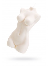 Белая интерьерная свеча в форме женского торса - 850 гр. - Pecado - купить с доставкой в Брянске